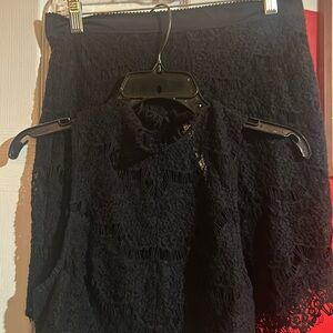 Black 2 piece skirt set